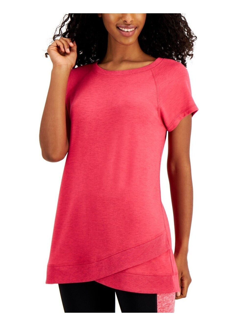 Ideology Womens Activewear Short-Sleeve T-Shirt Size XS